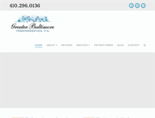 Tablet Screenshot of gbpdental.com